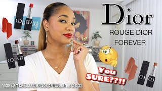 REVIEW 💋 DIOR Rouge Dior Forever Transfer-Proof Lipstick...BEST THING EVER or FLOP??!! 💋