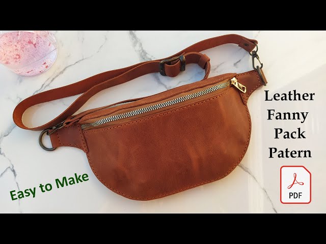 Leather Women Fanny Pack Pattern - Fanny Pack diy -Fanny Pack