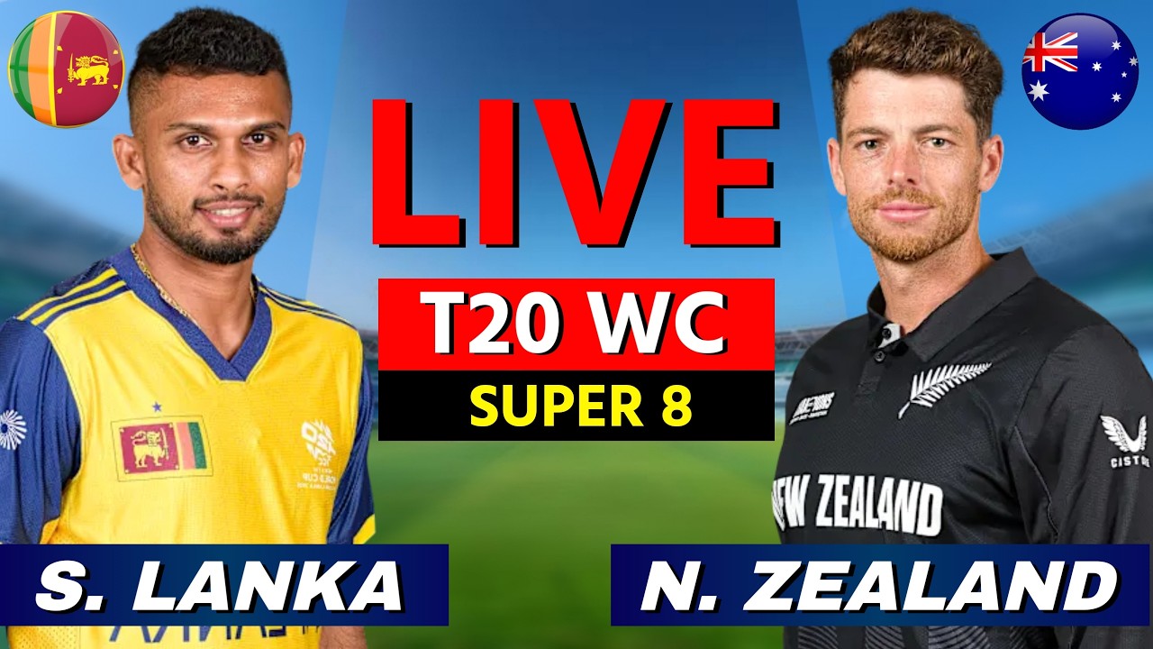 🔴 SL vs NZL, T20 World Cup, Live Cricket Match Scores, Commentary, Sri Lanka vs New Zealand, SL BAT