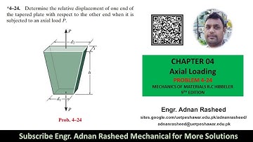 Bepalen van de relatieve verplaatsing | Pro 4-24 | axiale belasting | Mechanica van materialen rc...