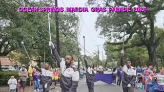 (JUMP START) 🎶🔥 Alcorn State Marching Band and Golden Girls, 2024 Ocean Springs Mardi Gras Parade