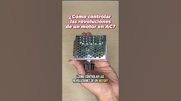 ¿Cómo controlar las revoluciones de un motor de 110V AC? | #LaElectronicaGT #SCR #MotorAC #Dimmer