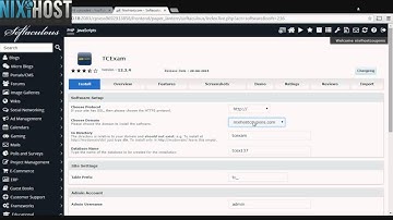 Installing TCExam with Softaculous in cPanel