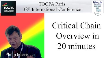 Critical Chain Project Management Overview in 20 minutes