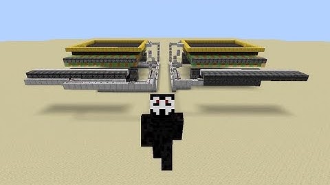 Minecraft 18x18 Horizontal Flying Machine Door (Block-to-Block Tutorial)