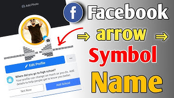Facebook New Arrow Symbol Stylish Name 2021 | Facebook Name Change | Style Name Change Problem