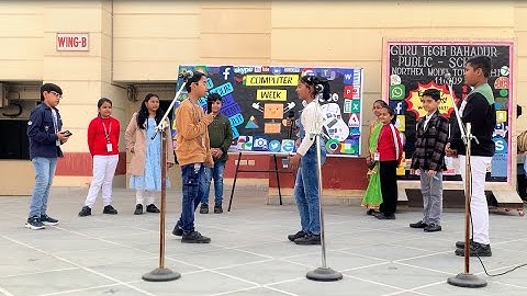 ROLE PLAY ON SAFE USE OF INTERNET,GADGET AND MEDIA LITERACY | COMPUTER WEEK | GTBPS | DAY 2