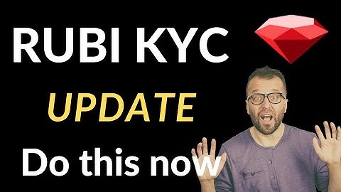 RUBI KYC UPDATE | HOE KRIJG JE EEN UITNODIGING VOOR RUBI KYC VERIFICATIE? DOE DIT NU