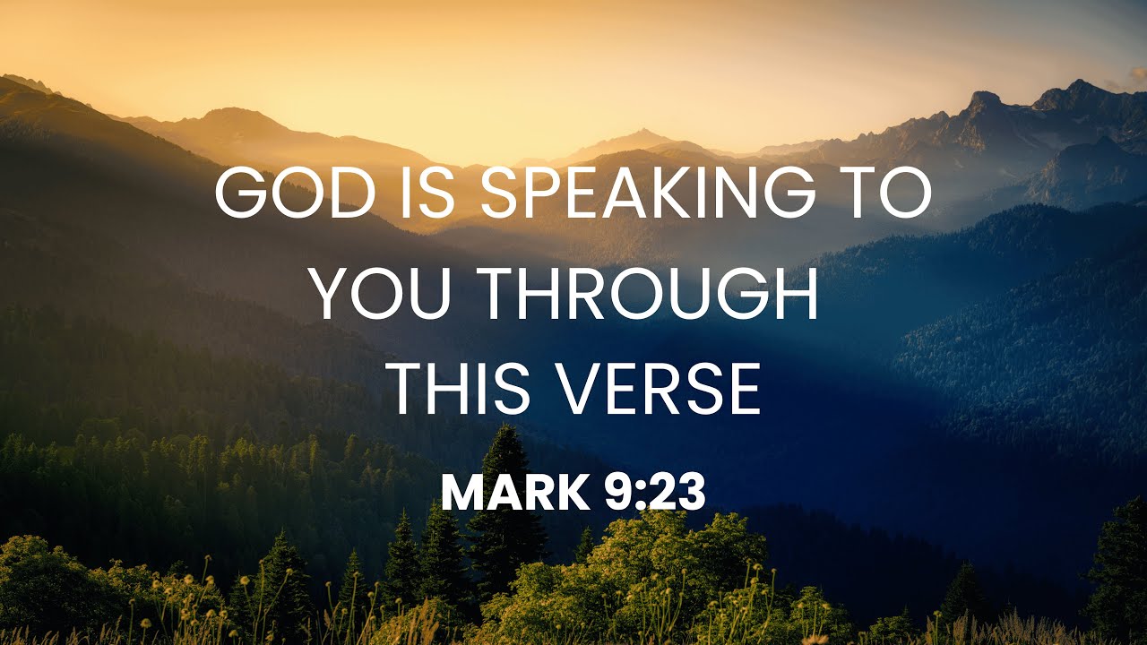 Mark 9:23 Will SHOCK You – Why No One Talks About This Verse - YouTube