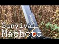 Master Cutlery JM-024L Jungle Master 28" Black Survival Machete with Sawback edge