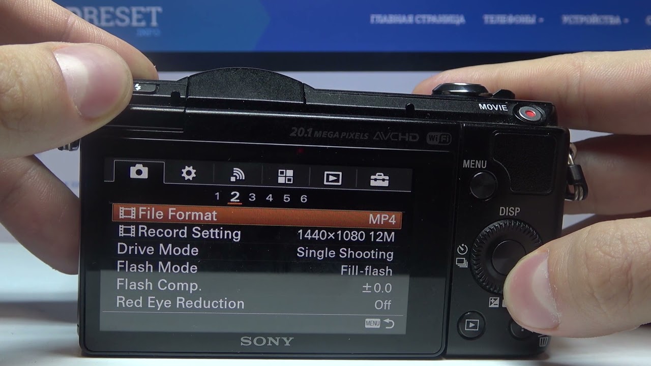 Sony Alpha A5000 - How to Change Video Format? - YouTube