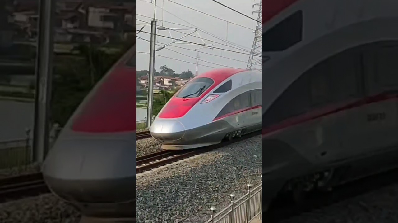 A passing bullet train sounds like Formula 1 racing
