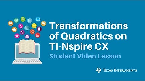 Introduction to Transformations of Quadratics on the TI-Nspire CX Graphing Calculator