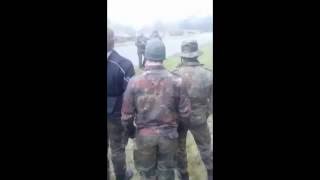 Как не нужно бросать гранату / Army Fail Grenade Training