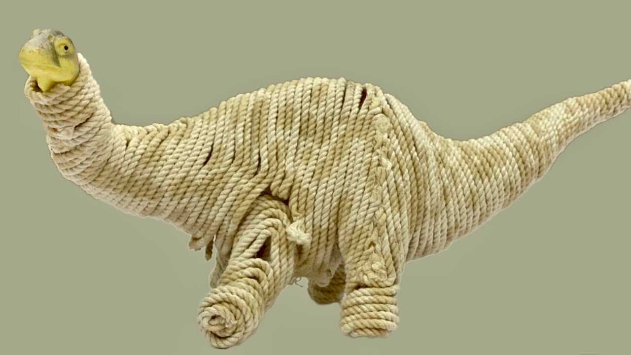 How To Make A Dinosaur Out Of Rope - YouTube