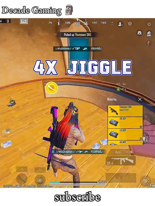 4x jiggle 🥶 #shorts #viral #pubg #gaming #decadegaming #fyp