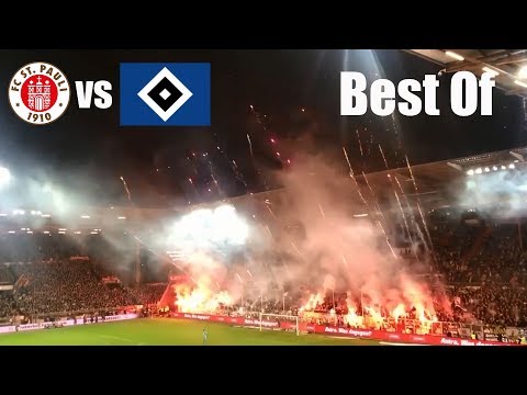 Crazy Scenes In Hamburg As The Two City Rivals Battle Each Other