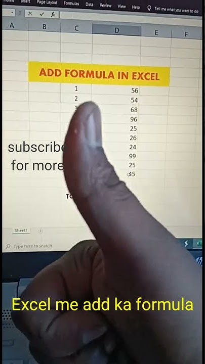 add-formula-in-excel-shorts-youtube