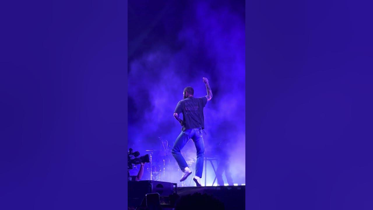 Post Malone dancing on the stage (If Y’all Weren’t Here I’d Be Crying Tour at Taipei 2023.09.20)