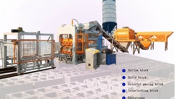 QT10-15 fully automatic block making machine for making solid brick paver and hollow blocks