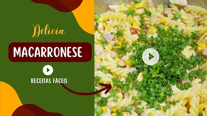 Receita de   Macarronese  Perfeita Rápida, Saborosa e Simples!🌼🥀🌺
