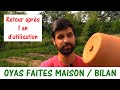 Bilan sur les oyas faites maison  1 an aprs