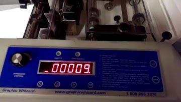 Graphic Whizard GW-6000 Perf, Slit, Score, Numbering (For Sell)