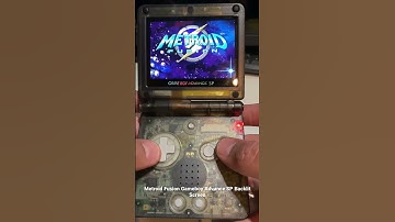Playing Metroid Fusion on Gameboy Advance SP backlit  #metroid #metroidfusion #nintendo #gameboy