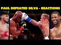 WORLD REACTS TO JAKE PAUL VICTORY OVER ANDERSON SILVA