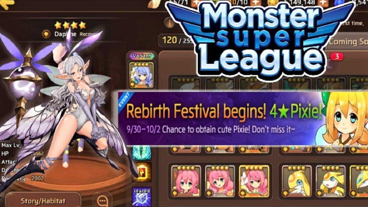 011017 Monster Super League Rebirth Festival Pixie Season4EP3 Evo3 # ...