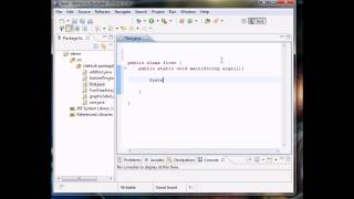 using eclipse hello word program compiling and building in HD