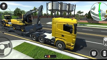 Drive Simulator 2020- Android Gameplay l heavy Load Truck & Construction &Transport truck Gameplay
