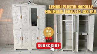 LEMARI PLASTIK NAPOLLY 4 PINTU MINIMALIS  CABSULTA 488 JPR