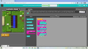 L14-7 |Code.org | Express-2021 | Lesson 14: Looking Ahead with Minecraft | level 7