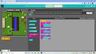 L14-7 |Code.org | Express-2021 | Lesson 14: Looking Ahead with Minecraft | level 7