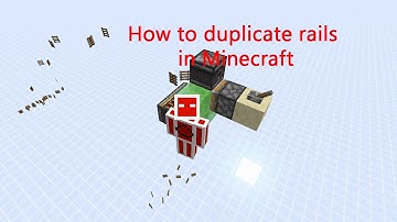 How to duplicate rails in Minecraft 1.16