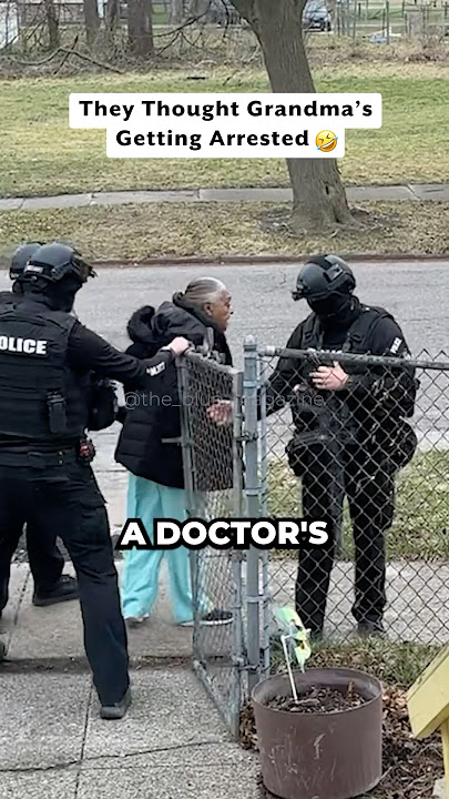 SWAT Team Escorts Boss Grandma 🥱 #shorts