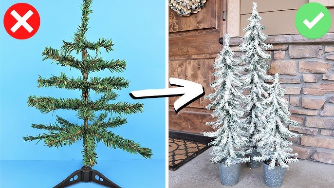 How To Flock or Snow Spray a Christmas Tree, Wreath, or Garland 