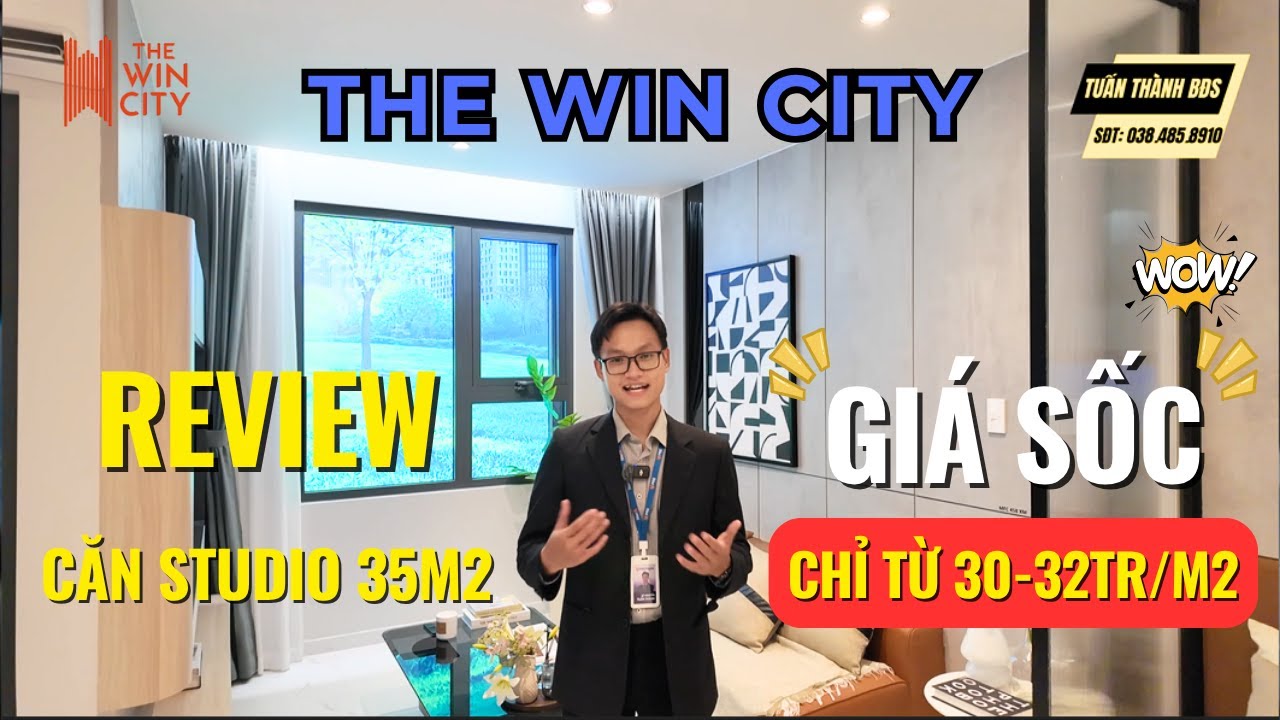 The Win City | Căn hộ Giá rẻ khu Tây TP.HCM | Review căn Studio 35m2 Full nội thất - Giá chỉ 30tr/m2
