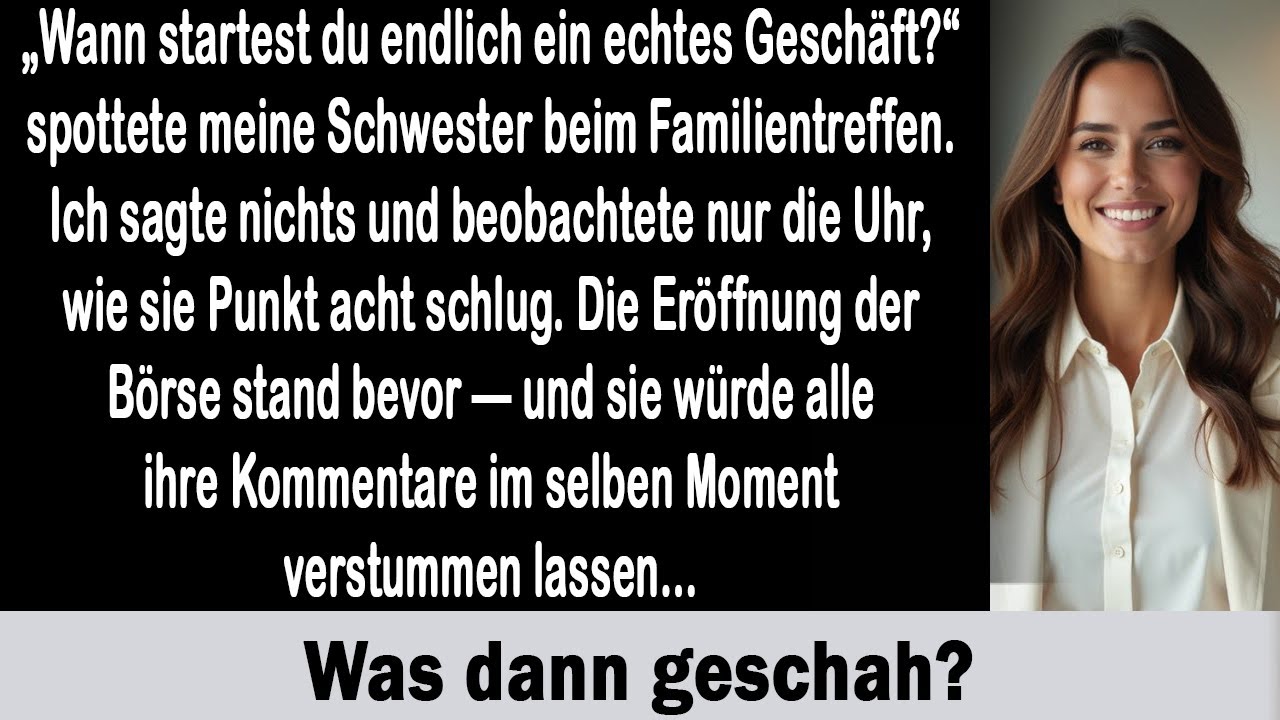 Ich stand auf der Verlobungsfeier meiner Schwester, während sie allen erzählte, ich würde „irgendwas mit Handy-Apps“ machen. Mein Vater bat Jonathan, mir einen Einstiegsjob zu besorgen, „damit ich...