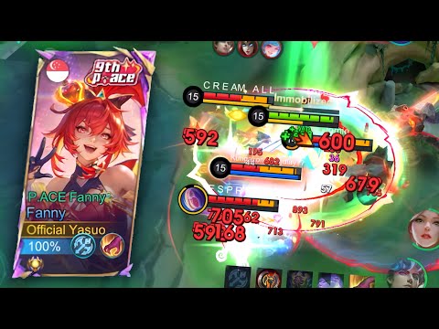 FANNY KILLING MACHINE ROTATION SOLO RANK GAMEPLAY MLBB