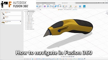 #3 Autodesk Fusion 360 tutorial ( beginner ) : How to Navigate in Fusion ( Zoom, Pan, Rotate )