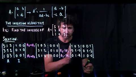 Linear Algebra - Matrix Inversion Algorithm