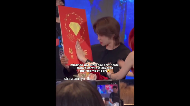 A CARAT got marriage certificate for MINGHAO😆 #seventeen #the8 #minghao #carat #fansign #fancall
