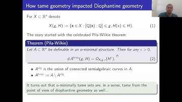 Tameness in geometry and arithmetic: beyond o-minimality