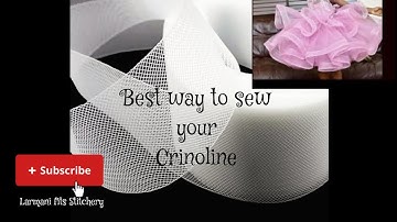 BEST WAY  TO SEW YOUR CRINOLINE {HORSE HAIR} | TIPS AND TRICKS  #tailoring #diy #fashionblogger