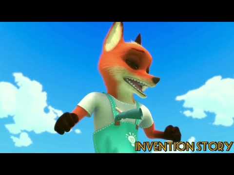 animated fox tickled