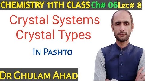 Classification of Crystal System || FSc 11th Class || Dr Ahad