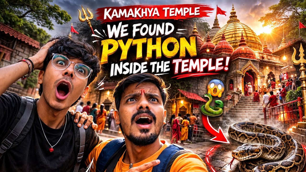 Guwahati Airport to Kamakhya Temple… and We Found a HUGE Python Inside 😳🐍 | Meghalaya Series Ep.2