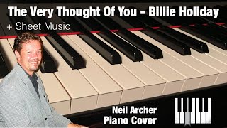 The Very Thought Of You - Billie Holiday - Piano Cover + Sheet Music